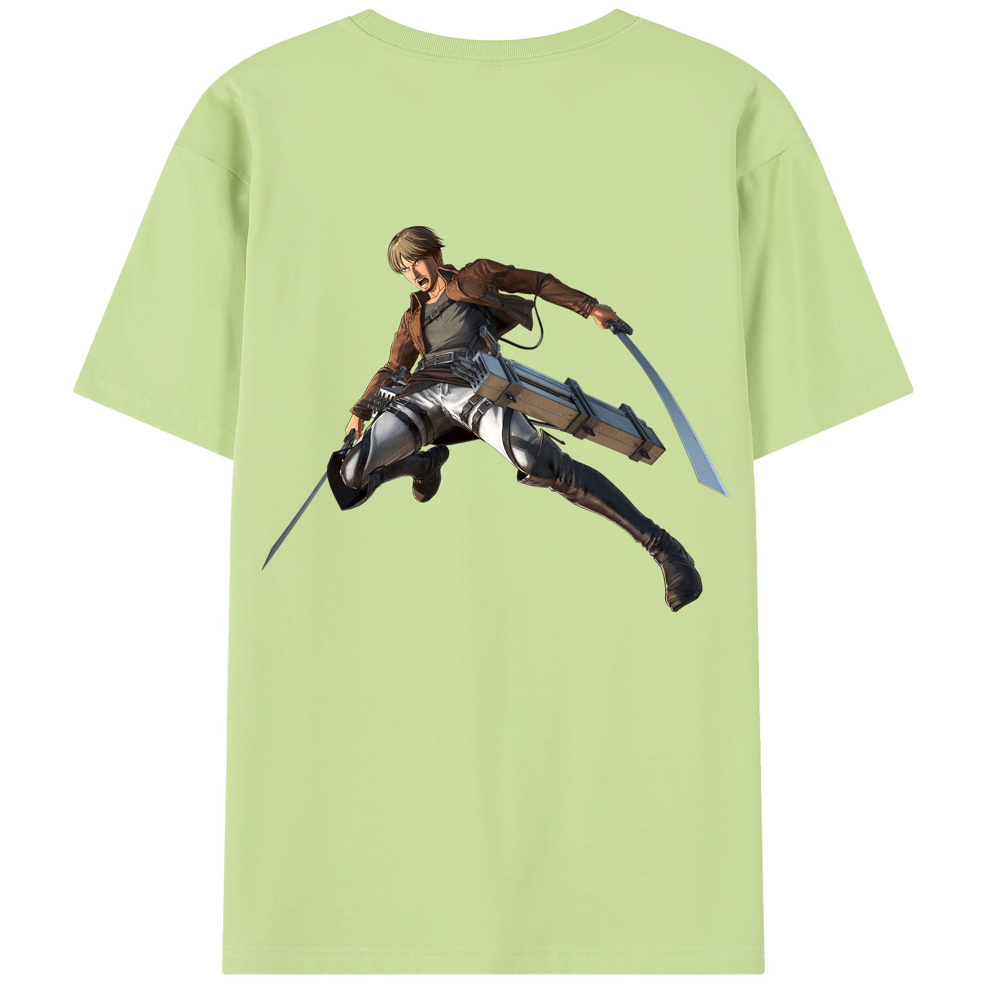 （画像用） 進撃の巨人 Attack on Titan 綿100％半袖Tシャツ（背面プリント）